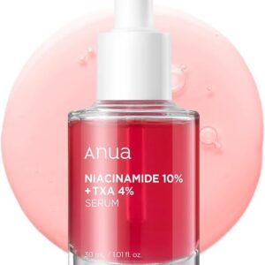 ANUA 10% Niacinamide+ 4% Tranexamic Acid Serum, Ceramide, Hyaluronic Acid, Vitamin B12 natural color, for Sensitive skin, Korean Glass Skin, Fragrance-Free (30ml /1.01 fl.oz.)