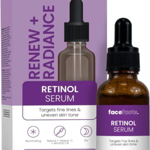 Face Facts Renewing Facial Night Serum | Retinol | Targets fine lines & uneven skin tone | 30ml