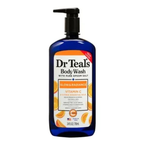 Dr Teal’S Glow and Radiance Body Wash with Vitamin C And Citrus Essential Oils 24fl oz.(710ml)